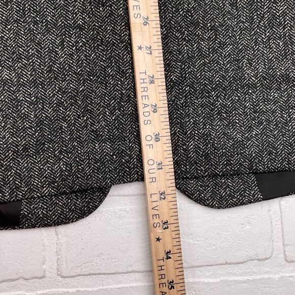 BOSS Hugo Boss Blazer Men 40 Black‎ White Herringbone Einstein Silk Wool Stretch - Picture 12 of 13